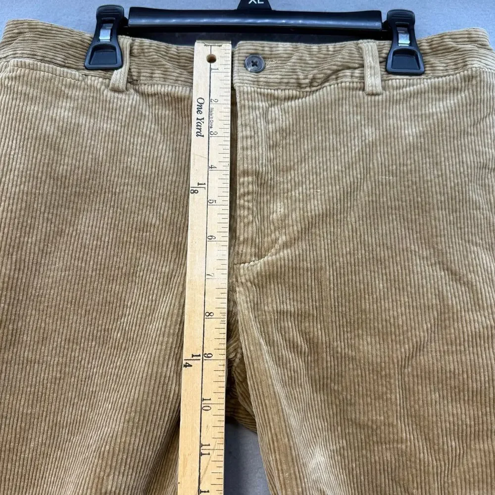 Polo Ralph Lauren Corduroy Pants Boys Y18 Tan Preppy Fall Winter EUC